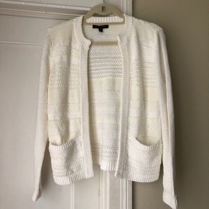 Banana Republic Creamy white cardigan